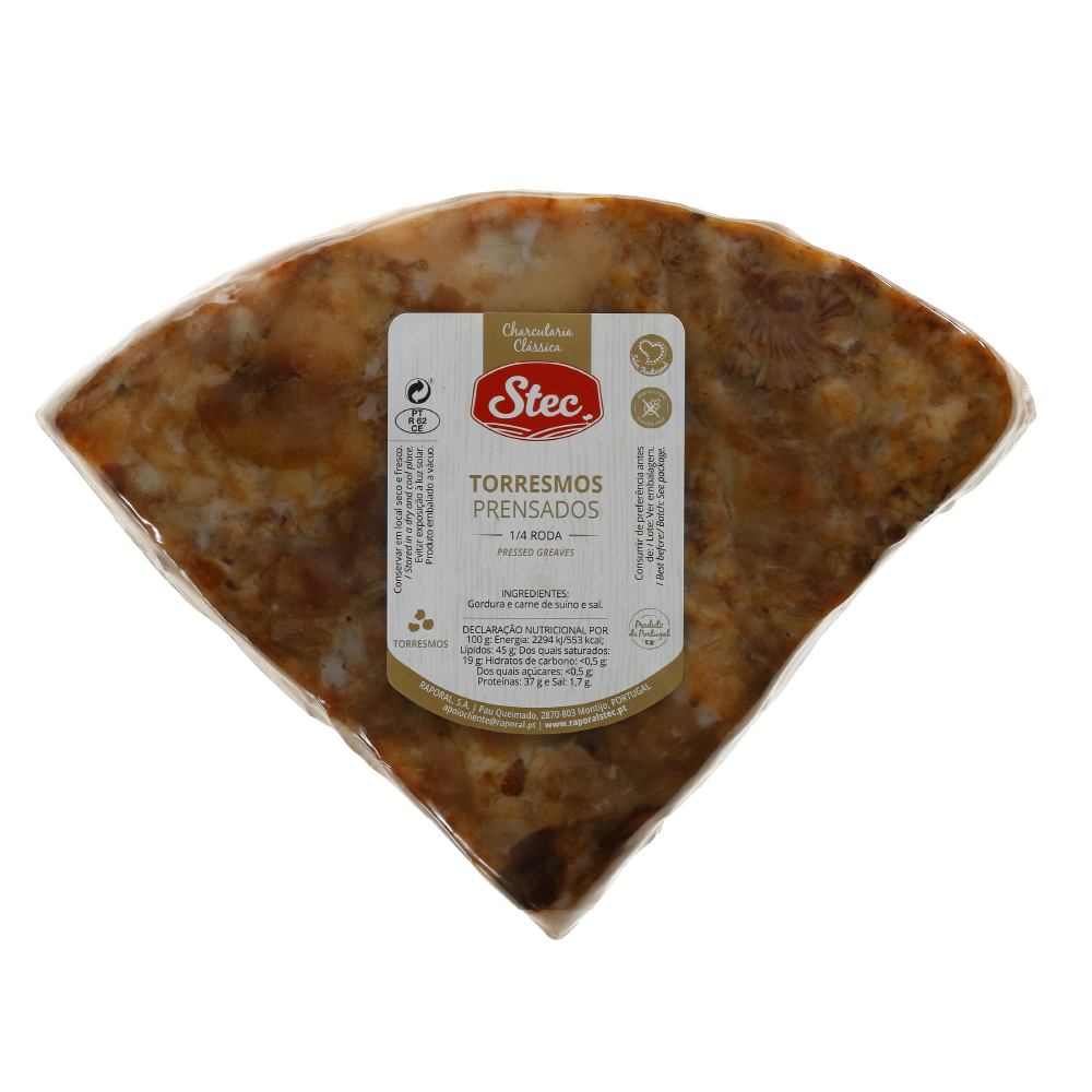 Charcutaria classica torresmos prensados 1 4 roda