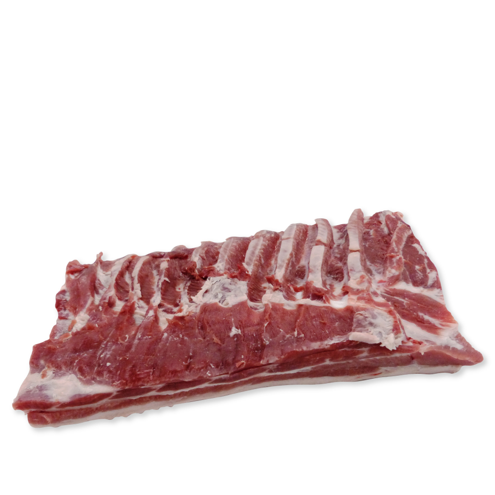 Congelados suino barriga entremeada sem osso com courato 20x40 bacon